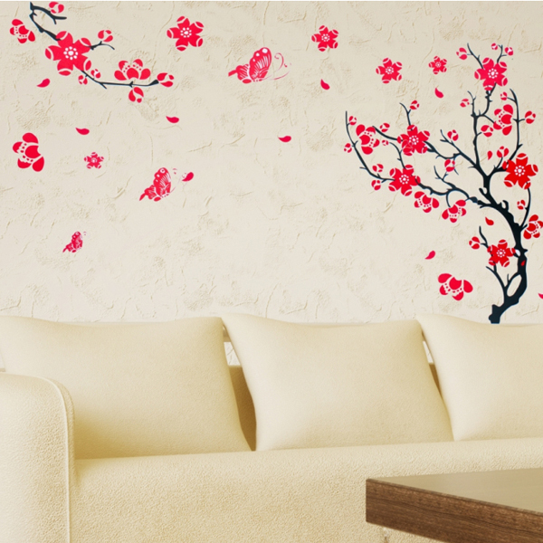 Plum Blossom And Tree Branch Wall Sticker